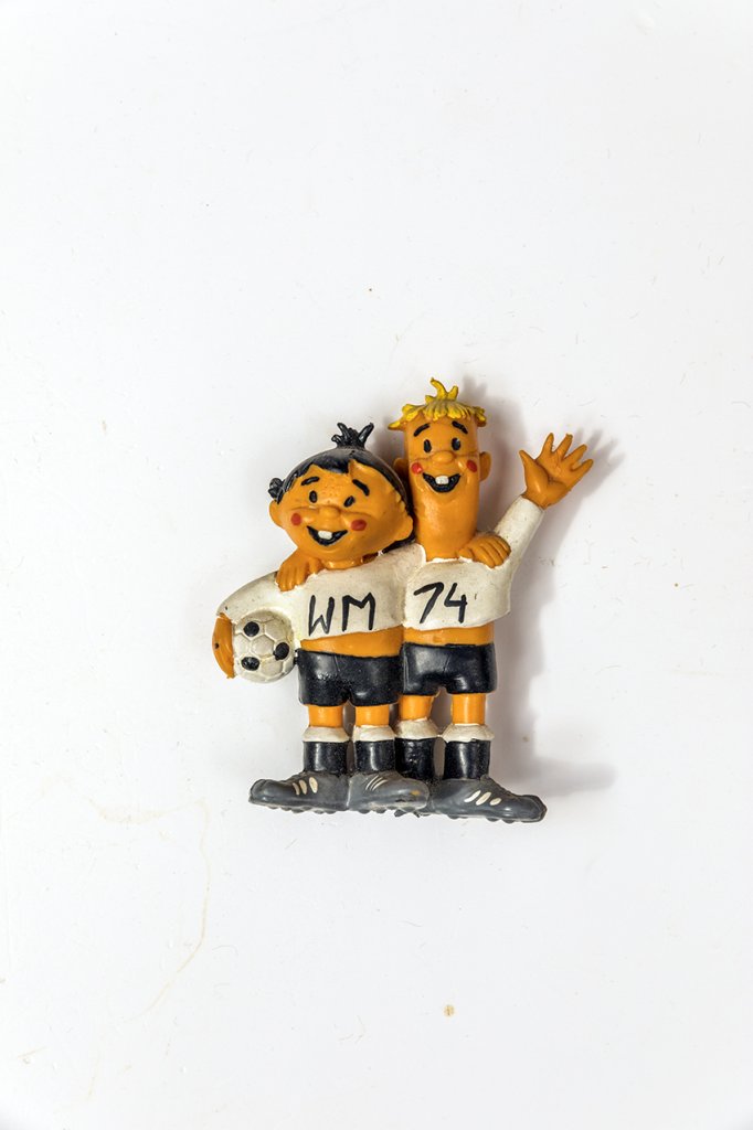 Original mascot Tip & Tap World Cup 74 in Germany rubber figure