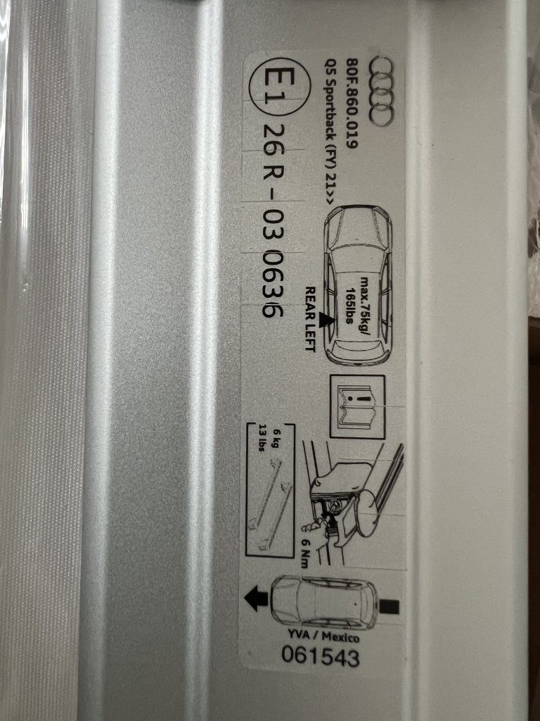 original roof racks Audi Q 5