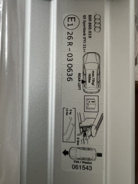 original roof racks Audi Q 5