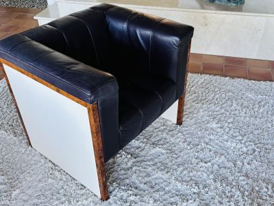 Original handgefertigter Rolls-Royce Ledersessel aus Händlererstausstattung