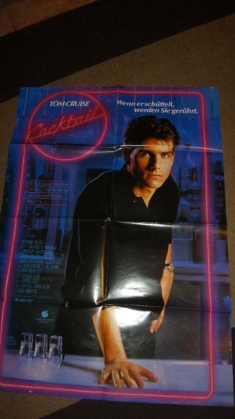 Original cinema poster "Cocktail" (1988) with Tom Cruise