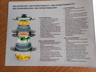 Original Schweizer Topf Set, ungebraucht 12 teilig