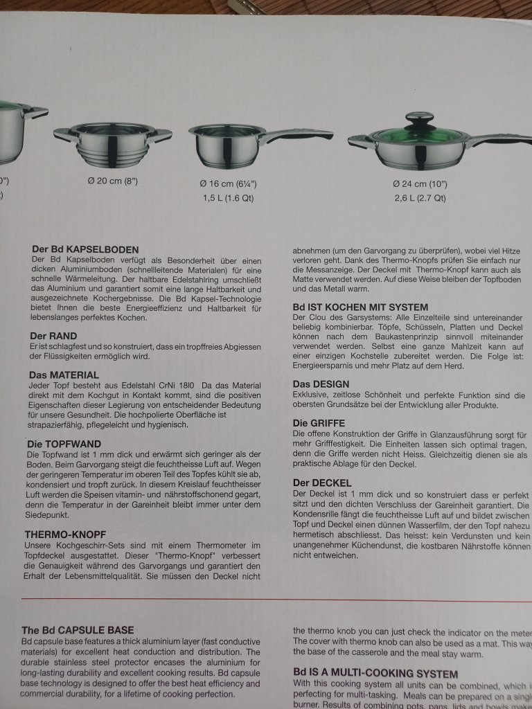 Original Schweizer Topf Set, ungebraucht 12 teilig