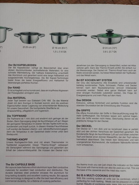 Original Schweizer Topf Set, ungebraucht 12 teilig