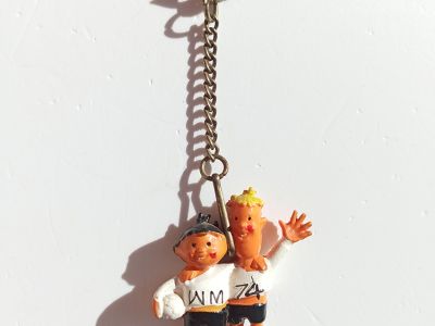 Original Tip & Tap World Cup 74 in D mascot keychain