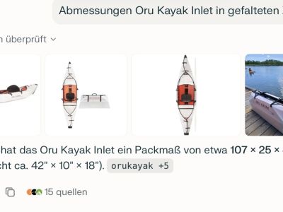 ORU Kayak Inlet, folding kayak
