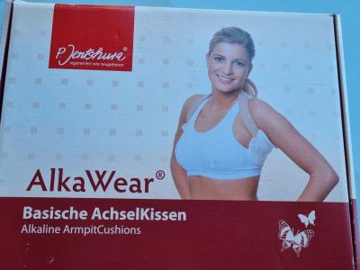 P. Jentschura AlkaWear Basen-Set (Hals-/Stirn-Wickel & Achselkissen)  Neuwertig