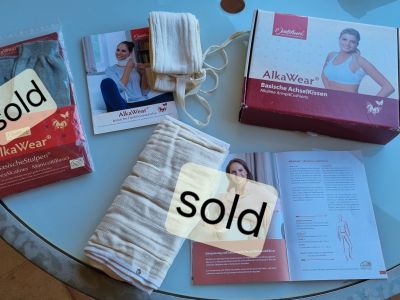 P. Jentschura AlkaWear Basen-Set (Hals-/Stirn-Wickel & Achselkissen)  Neuwertig