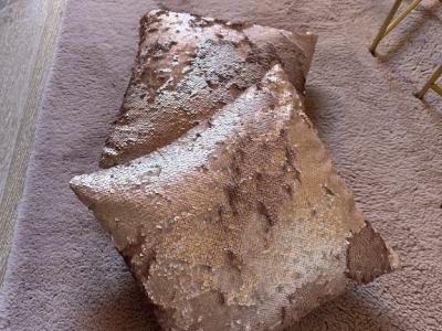 Sequin cushions 2 pieces in old rose