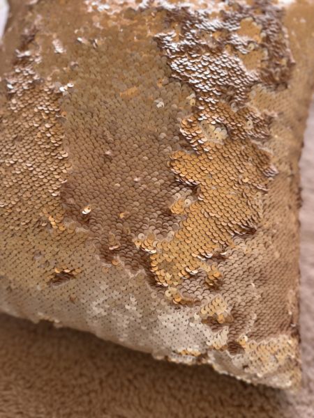 Sequin cushions 2 pieces in old rose