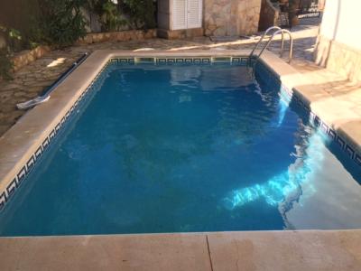 Paradisiacal, barrier-free ground floor with private pool, ideal 2-room apartment near Es Trenc