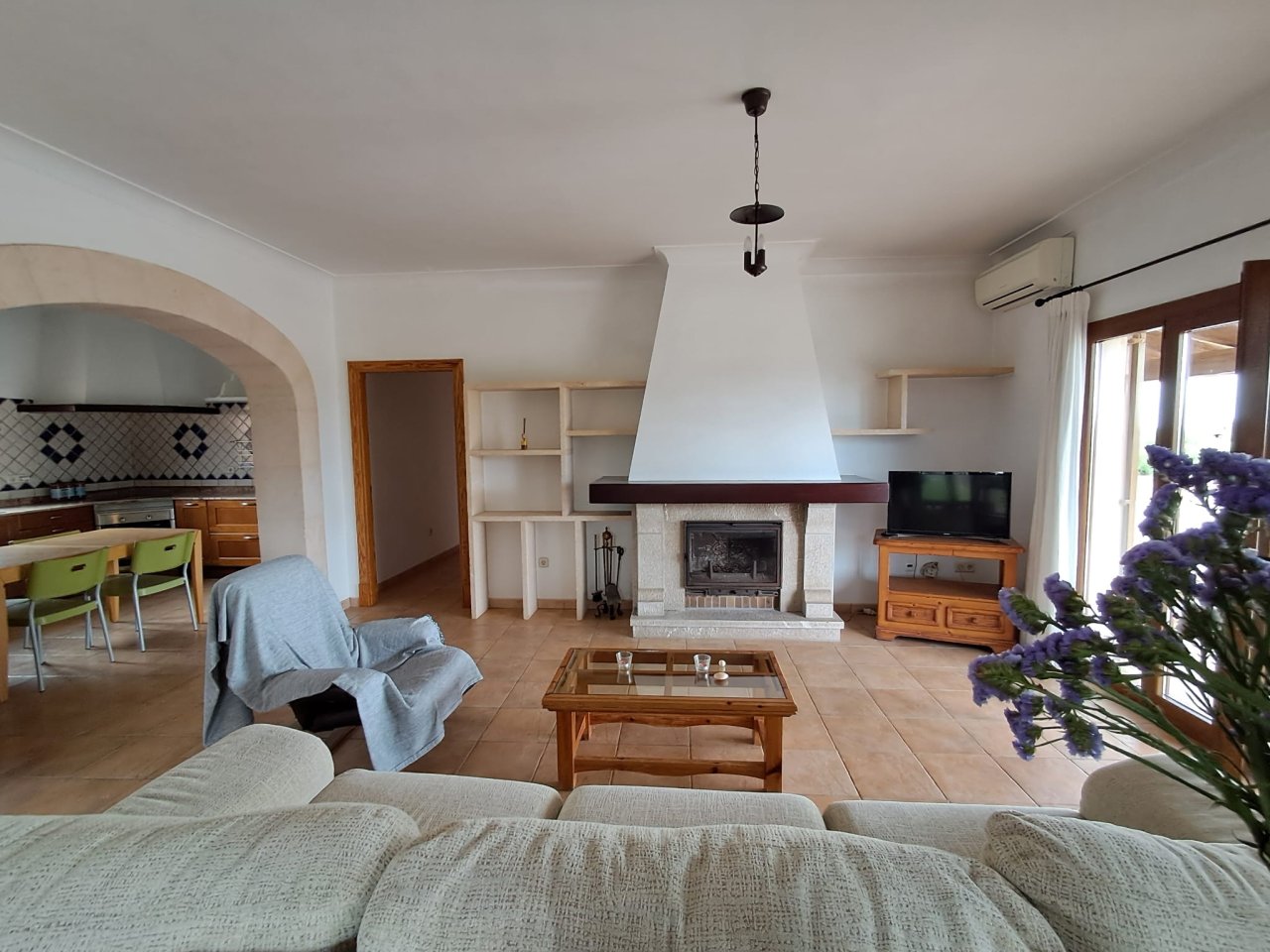 Ground-floor finca with AC; pool and beautiful view -- Santanyi - Campos -- F 152
