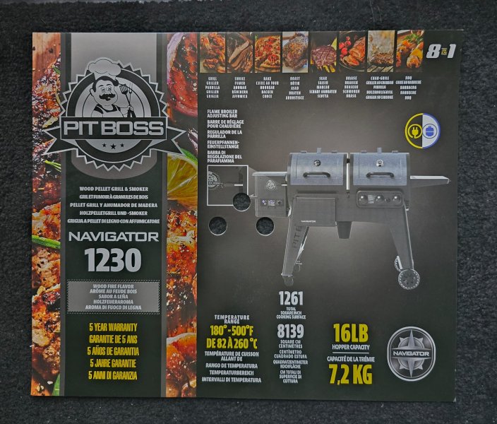 Parrilla de pellets Navigator 1230