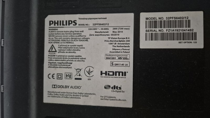 Televisor PHILIPS 32PFS6402/12, 32 pulgadas Full HD LED Smart TV con Ambilight de 2 lados