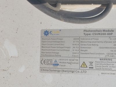 Photovoltaik: 2x 6 Module