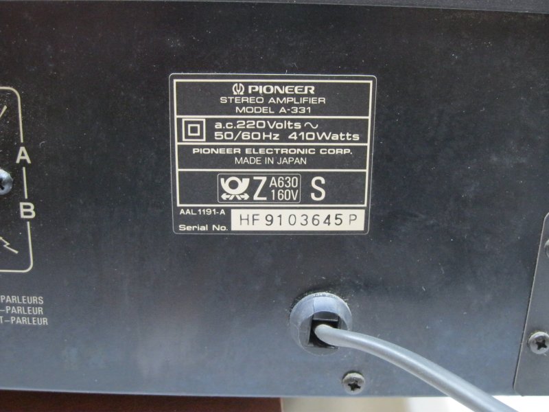 Pioneer Stereo AMPLIFIER A-331, 410Watt, gebraucht, guter Zustand, Andratx