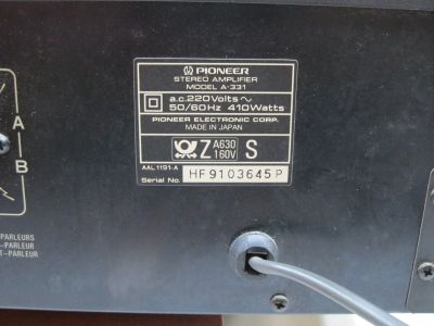Pioneer Stereo AMPLIFIER A-331, 410Watt, gebraucht, guter Zustand, Andratx