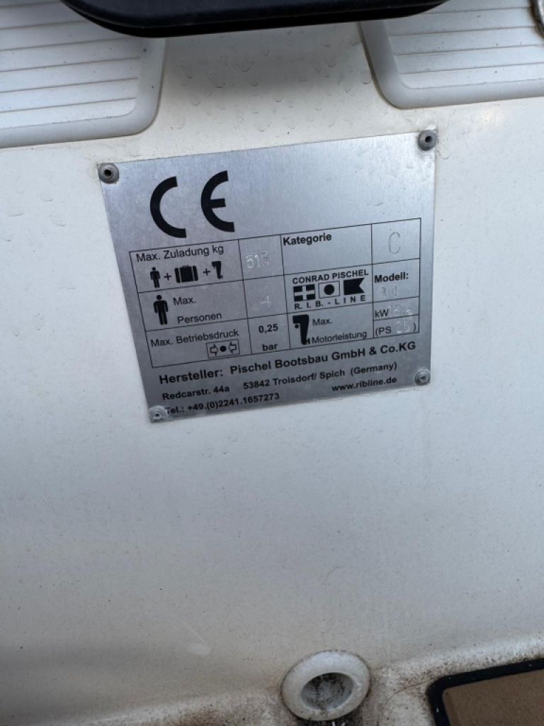 PISCHEL TENDER Ribline 3.0 mit 25PS Aussenborder