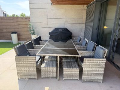 Polyrattan Garden Set 13-pc. for 12 People
