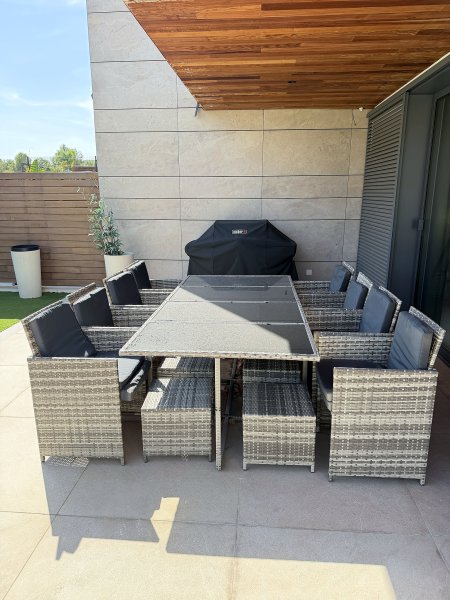 Polyrattan Garden Set 13-pc. for 12 People