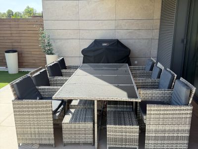 Polyrattan Garden Set 13-pc. for 12 People