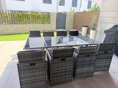 Polyrattan Garden Set 13-pc. for 12 People