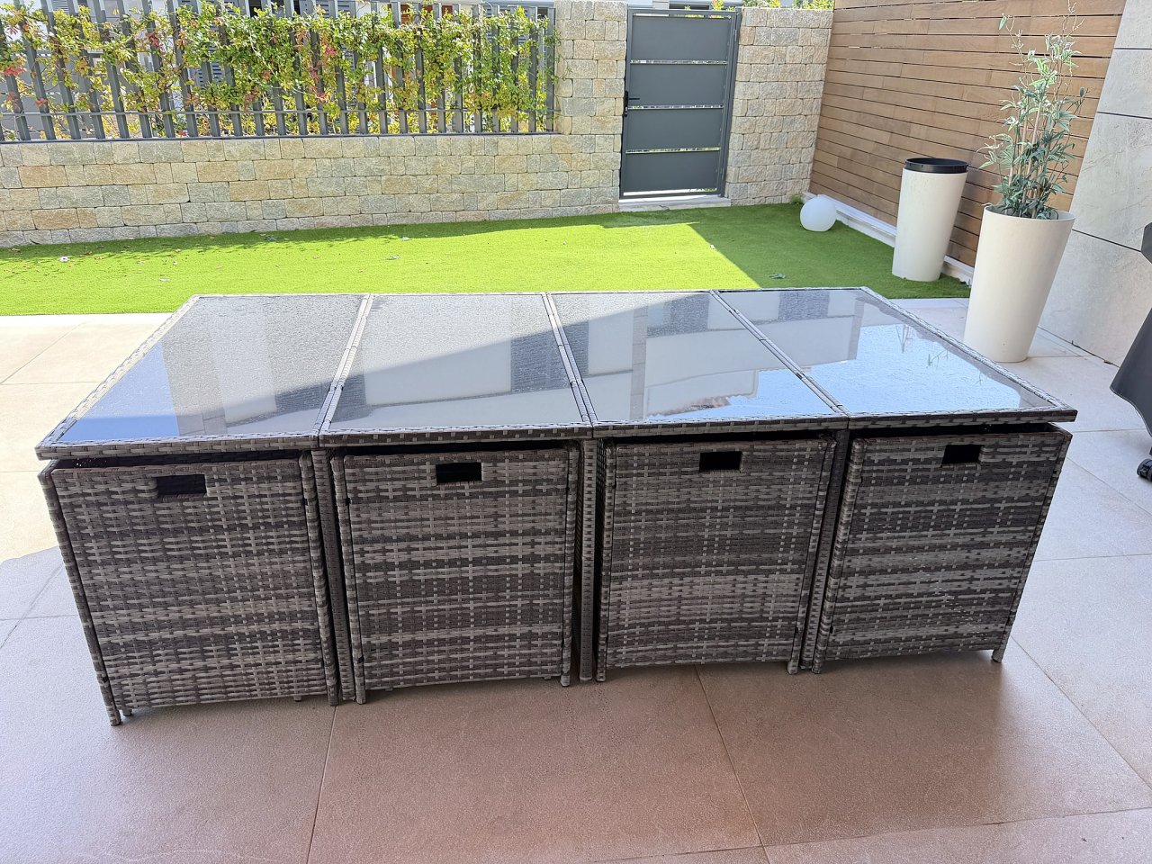 Polyrattan Garden Set 13-pc. for 12 People