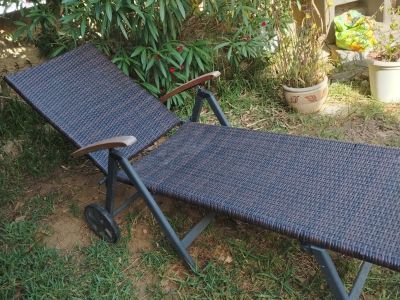 Polyrattan Lounge  6 Element plus Tisch Polyrattan Sonnenliege