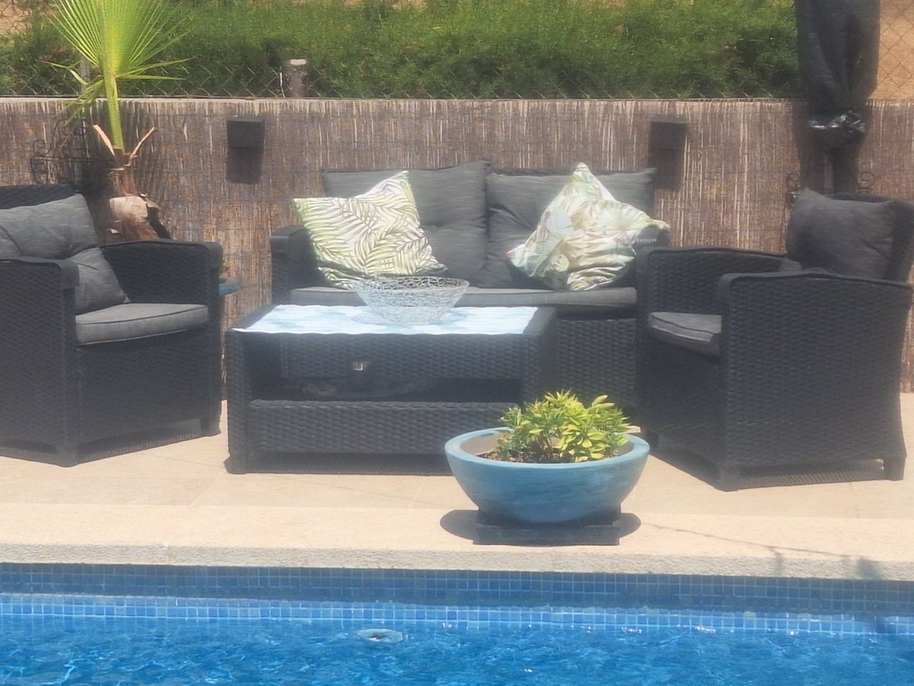 Polyrattan Sitzgruppe Gartenmöbel Rattan Top