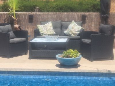 Polyrattan Sitzgruppe Gartenmöbel Rattan Top