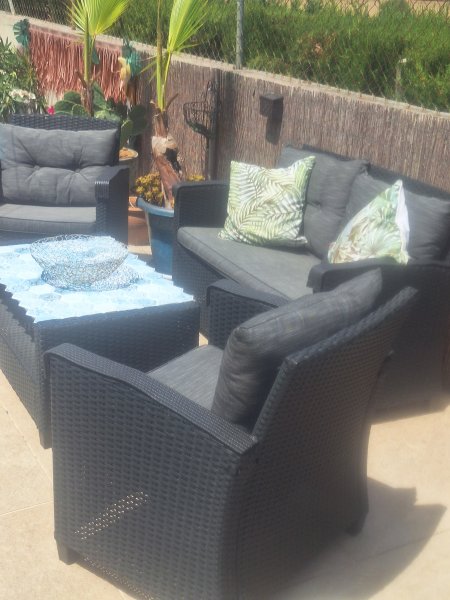 Polyrattan Sitzgruppe Gartenmöbel Rattan Top