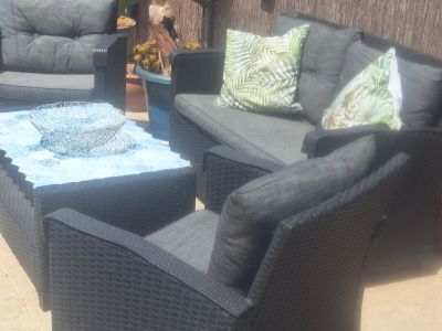 Polyrattan Sitzgruppe Gartenmöbel Rattan Top