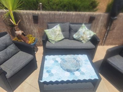 Polyrattan Sitzgruppe Gartenmöbel Rattan Top