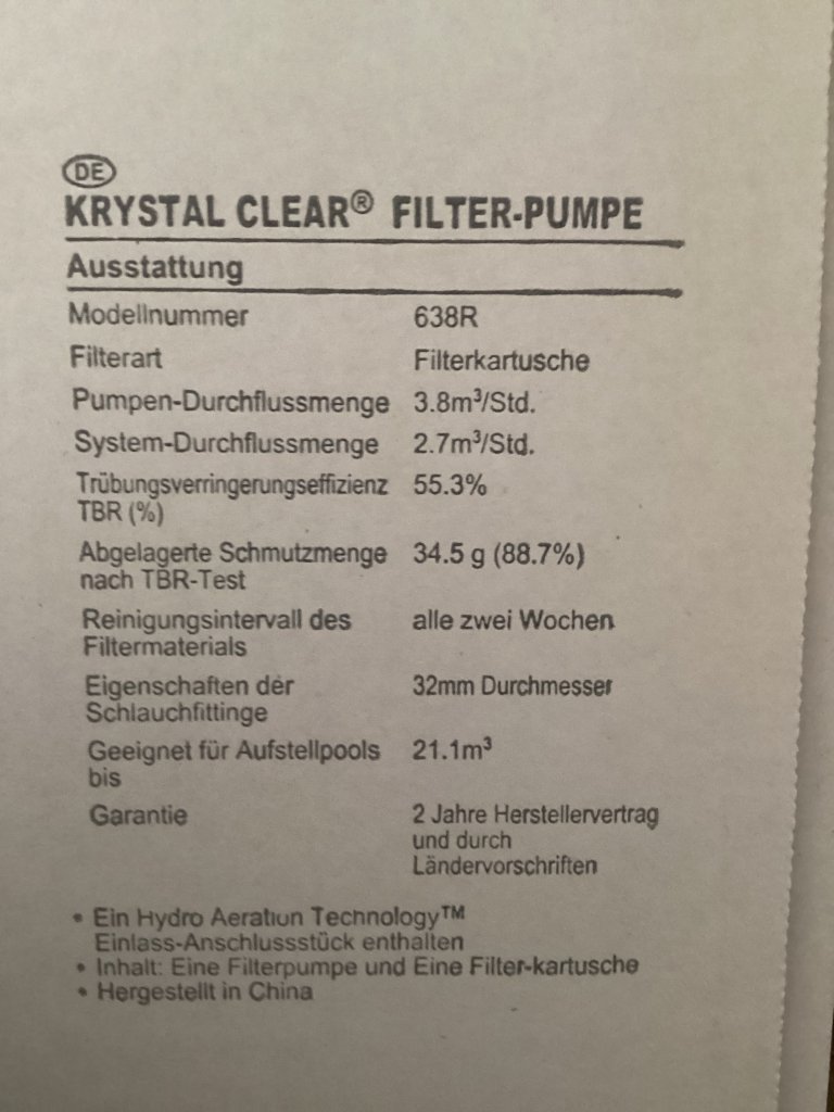 Pool Filter Pumpe