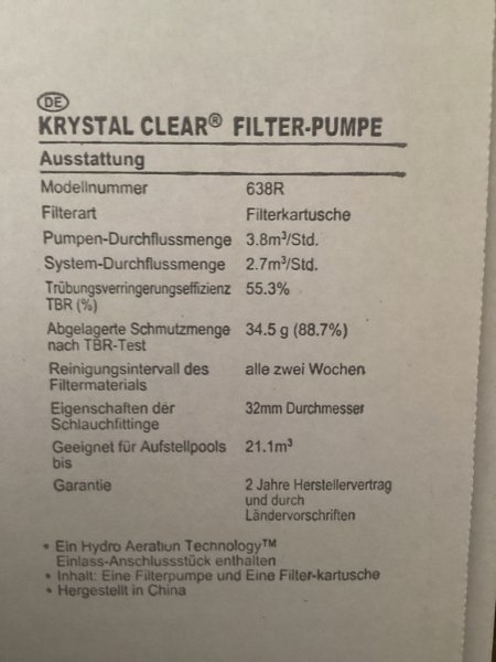 Pool Filter Pumpe