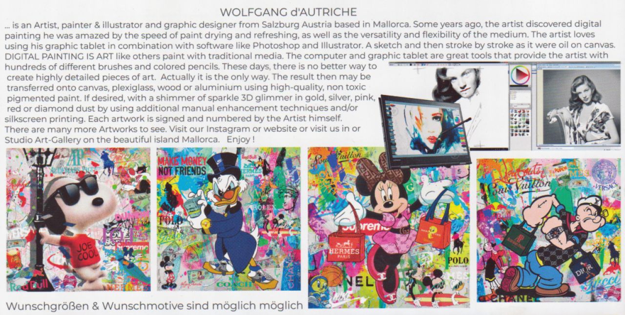 Arte Pop Art sobre lienzo