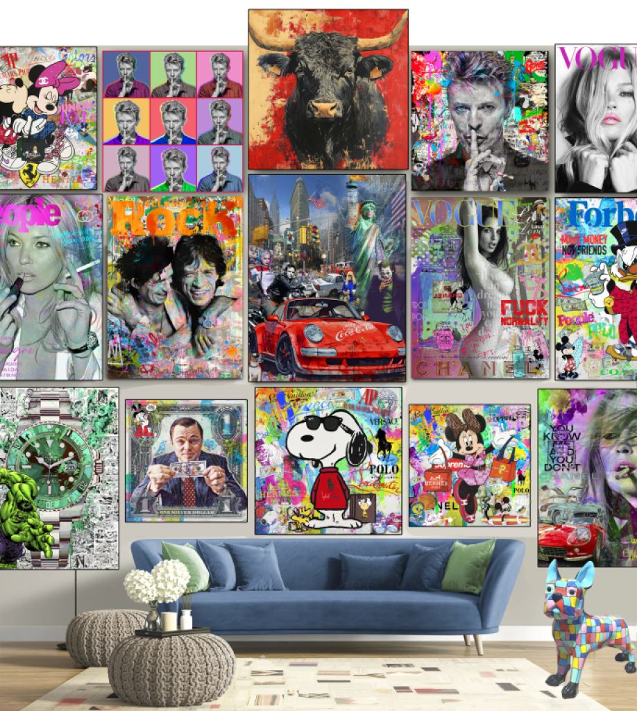 Arte Pop Art sobre lienzo