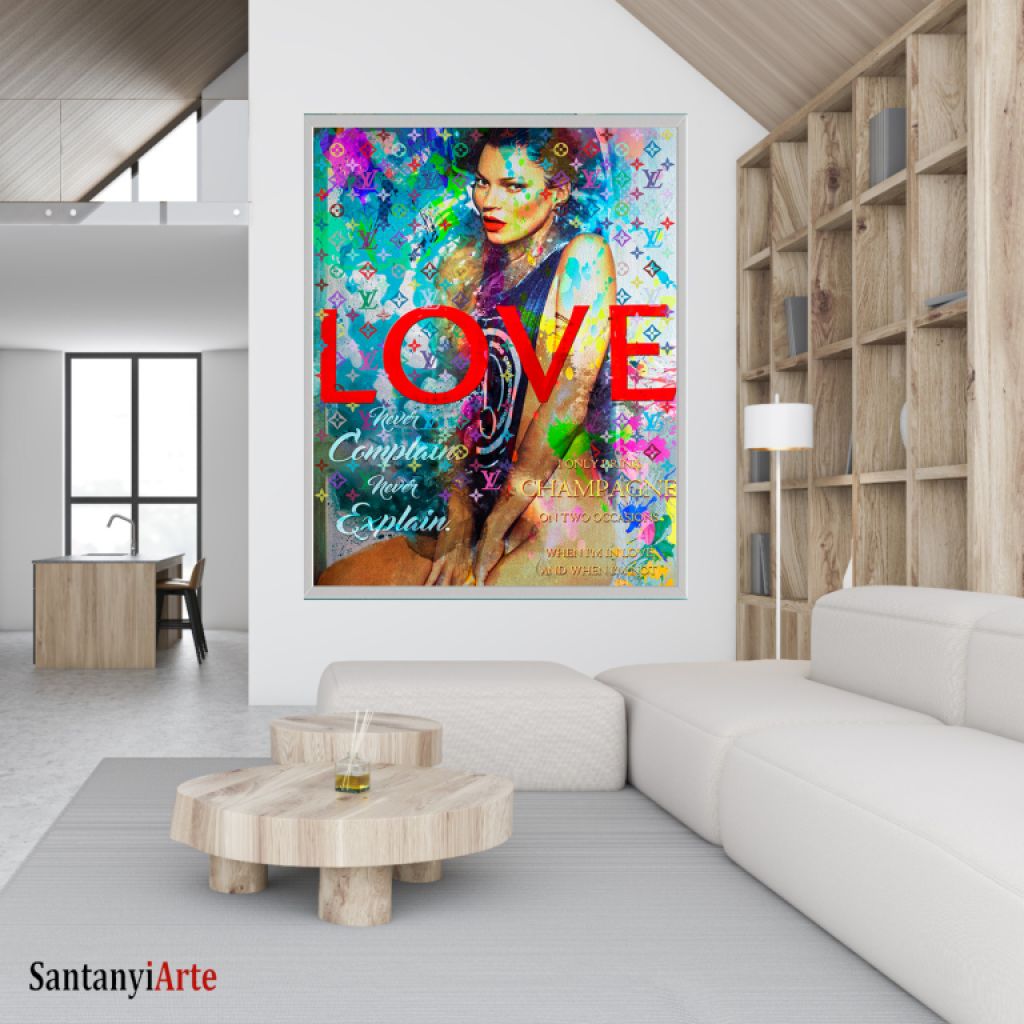 Arte Pop Art sobre lienzo