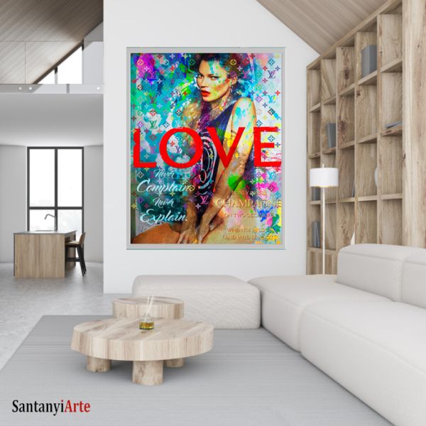 Arte Pop Art sobre lienzo