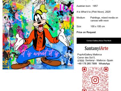 Pop Art Art with Neon Font