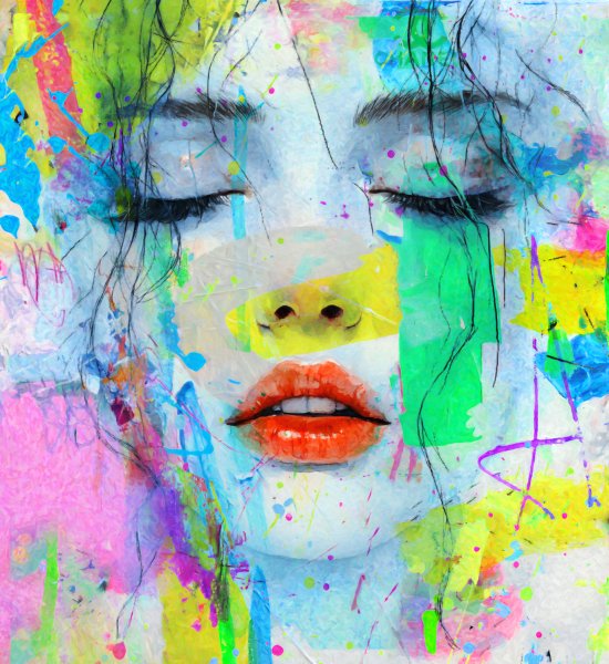 Pop Art Marilyn with Diamond Dust