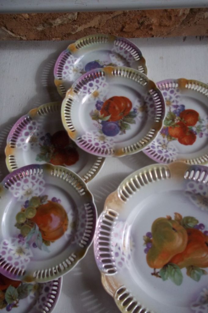 Porcelain plates.