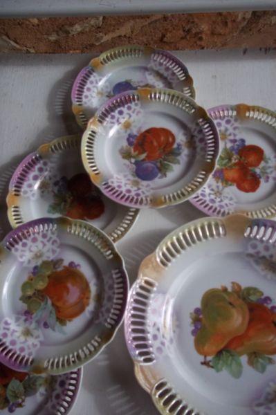 Porcelain plates.