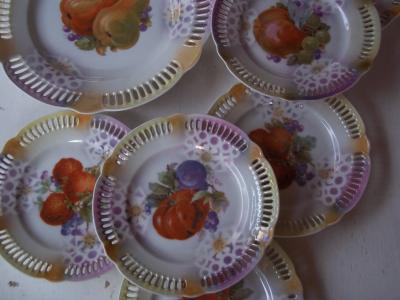 Porcelain plates.