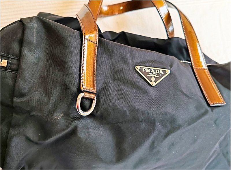 Prada Bauletto Tasche, Farbe: schwarz