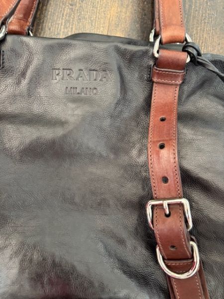PRADA Leder Schultertasche