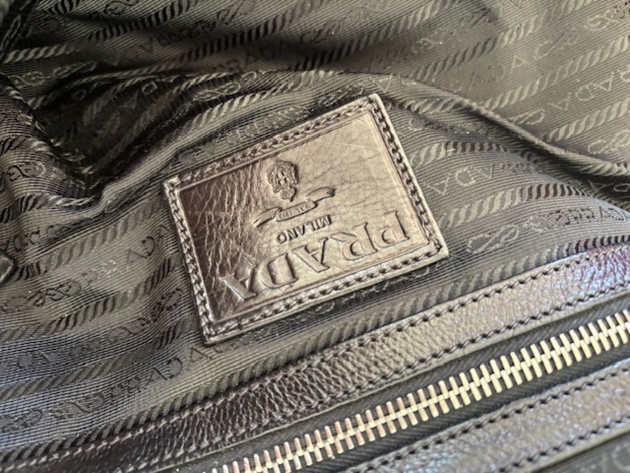 PRADA Leder Schultertasche