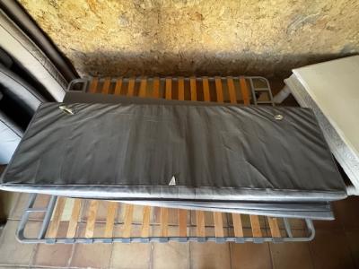 Practical folding bed/sofa bed, sleeping surface 140 x 200 cm
