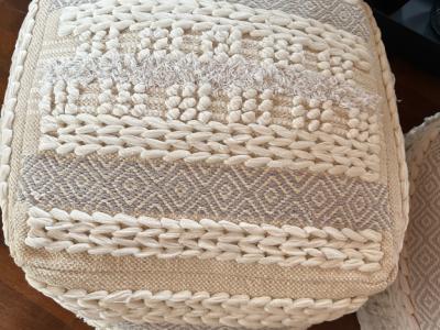 Pouf Poufs Seat Cushions 2 pieces new