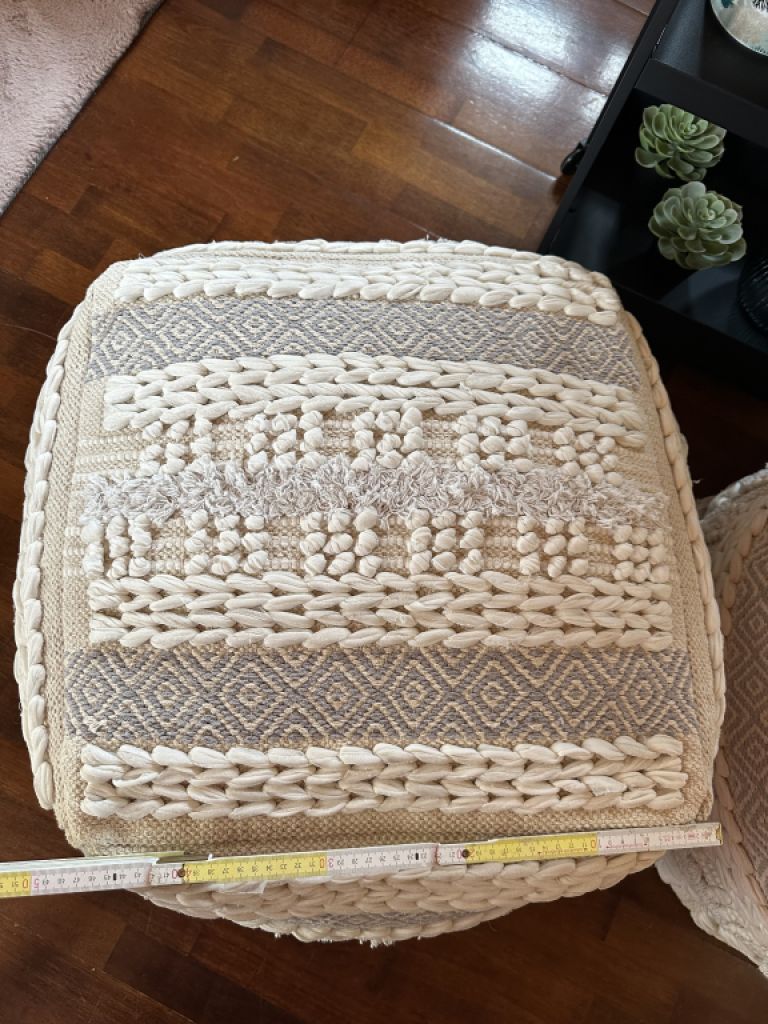 Pouf Poufs Seat Cushions 2 pieces new